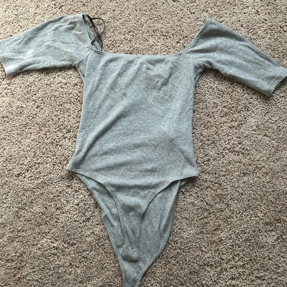 Forever 21 Gray Bodysuit